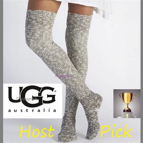Ugg Accessories Ugg Thigh High Over The Knee Socks Grey Marled Otk Poshmark