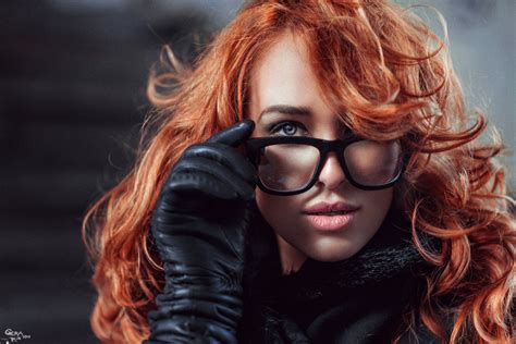 wallpaper face redhead model portrait long hair women with glasses sunglasses singer
