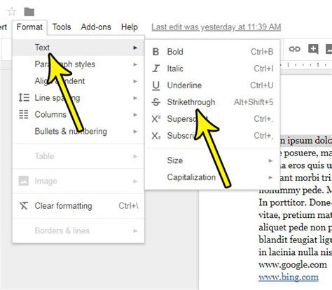 When you make changes to your diagram, you need to update them inside your document to see the changes. How to Strikethrough in Google Docs - Live2Tech