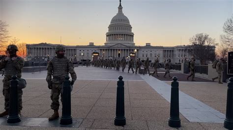 National Guard Troops Arrive At Capitol Ahead Of Inauguration Youtube