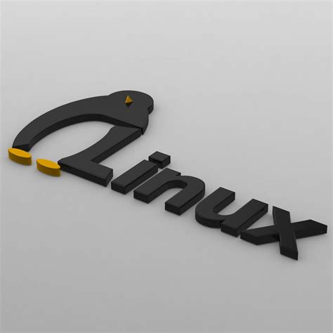 Linux Logo 3d Models In Parts 3dexport