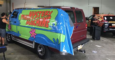 Small suvs, small trucks & small vans need 65 to 75 feet / 19.8 to 22.9 meters of vinyl examples of vehicle sizes: mystery machine car wrap - Custom Vehicle Wraps