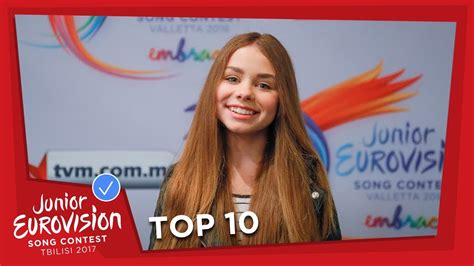 Top 10 Most Watched In March 2017 Junior Eurovision Song Contest