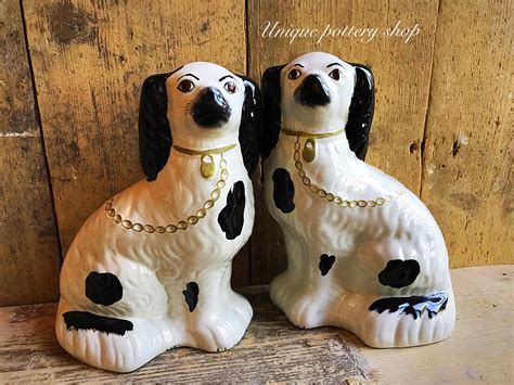 A Great Pair Of English Antique Dog Figurines Etsy In 2023 English