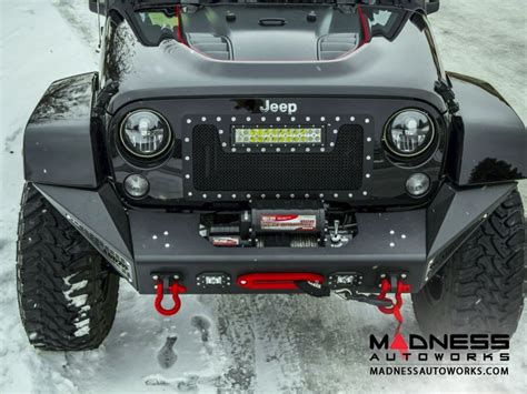 Jeep Wrangler Jk Stealth Fighter Front Bumper Center W Tow Hooks By