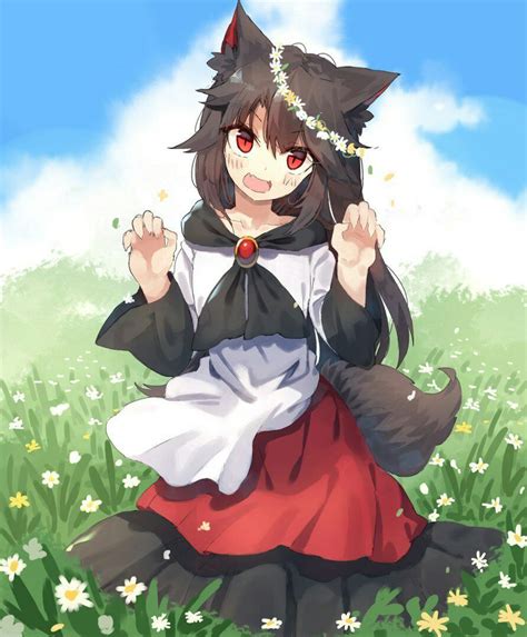 Imaizumi Kageroutouhou Project Anime Wolf Nekomimi Anime Neko