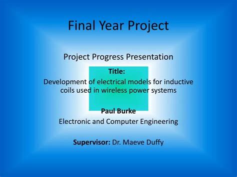 Ppt Final Year Project Project Progress Presentation Powerpoint