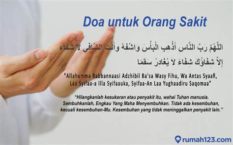 Doa Untuk Orang Sakit Sesuai Sunnah Rasul Insyaallah Sembuh