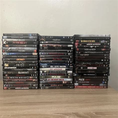 60 Dvd Horror Scary Movies Huge Bulk Lot Collection Horror Thriller
