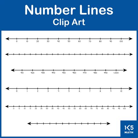 Number Lines Clip Art