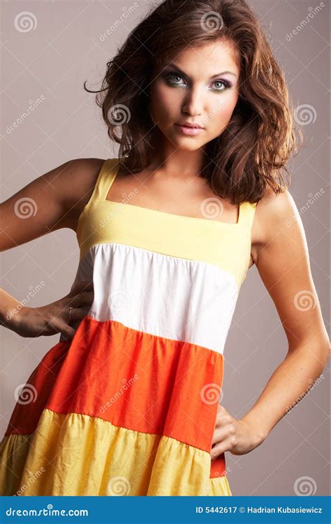 Fashion Girl Posing Stock Image Image Of Care Facial 5442617
