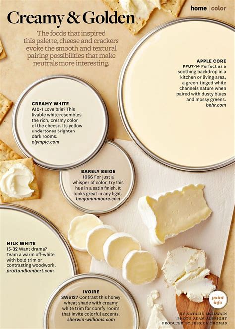 After all, behr's premium plus enamel scores almost as high as its marquee interior paint, but it costs $12 less per gallon. Paint Palette - Creamy and Golden - Interiors By Color # ...