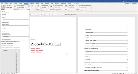 An Easy Microsoft Word Policy And Procedure Manual Template Download Now