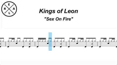 Sex On Fire Kings Of Leon Drum Score Youtube