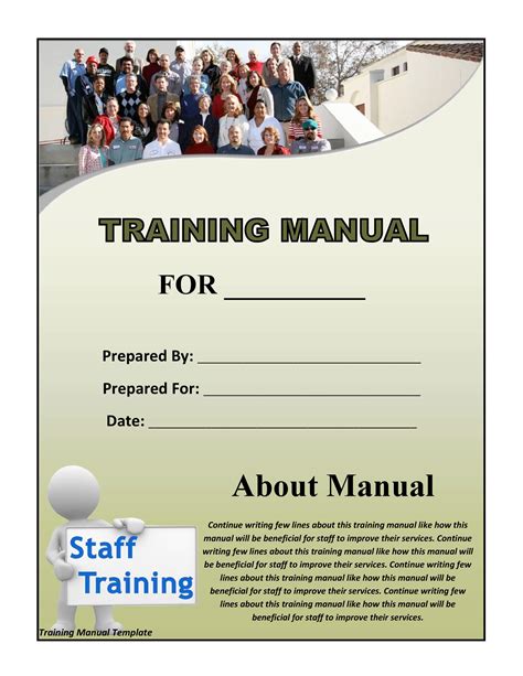 employee training manual template