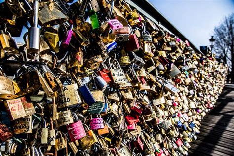 Love Locks Aka Padlocks Bridge Paris France Desert Illusion