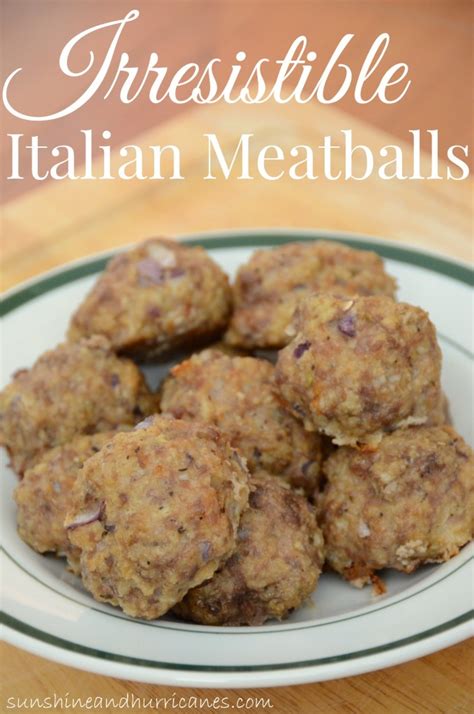 Irresistible Italian Meatballs Recipe