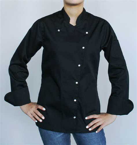Made In Chicago Traditional Chef Coat For Women A Line With 2 Hip