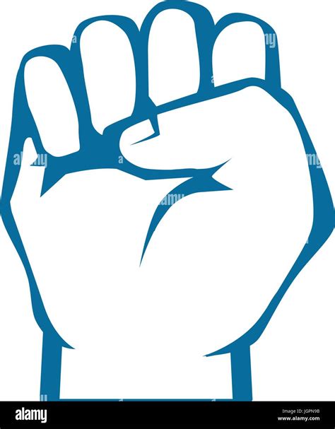 Clenched Fist Stock Vector Images Alamy