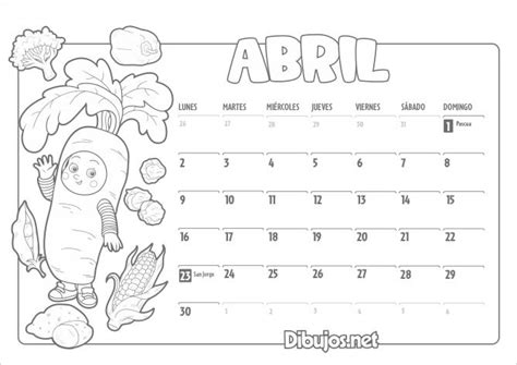 Calendario Infantil 2018 Para Imprimir Y Colorear