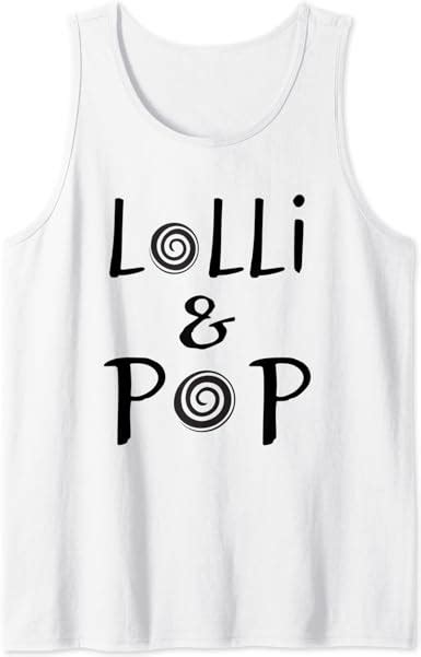 Lolli And Pop Tshirt Grandparents Couples Lollipop Tee Tank Top