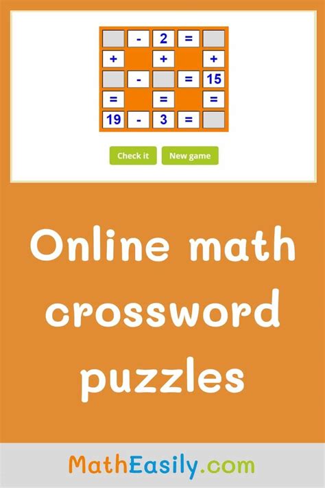 How To Solve Maths Crossword Puzzle