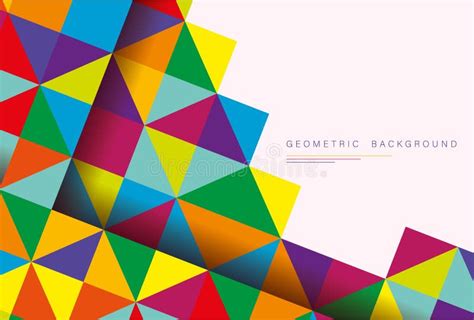 Abstract Vector Background With Triangles Stock Illustration