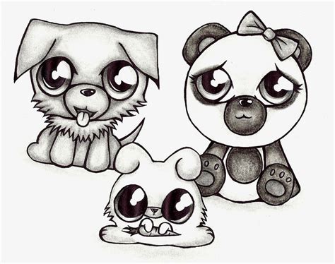 Cute Drawing Pictures Of Animals ~ Kawaii Cute Drawings Of Animals