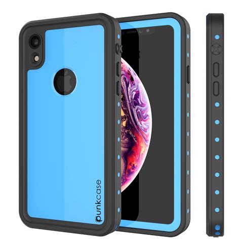 Iphone Xr Waterproof Ip68 Case Punkcase Light Blue Studstar Series