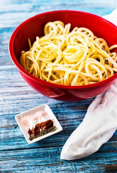 Rosemary, salt, pepper, and cayenne make a fantastic combination. Healthy Sweet Potato Fries - Baked or Air Fryer - Wendy Polisi