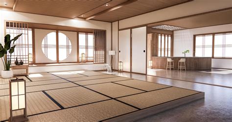 Interior Designzen Modern Living Room Japanese Style3d Rendering