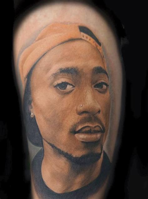2pac Portrait Tattoo By Marcos Limited Availability At New Testament