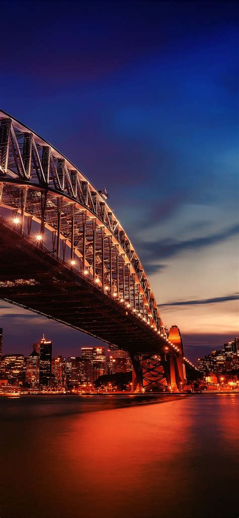 City Lights Sydney Harbour Bridge 4k Samsung Galax Iphone X