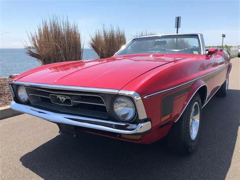 1972 Ford Mustang Convertible Red 302v8 Auto Ps Restored For