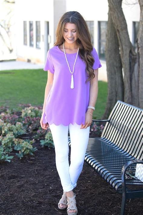 40 Fabulous Purple Outfit Ideas For Summer Model Pakaian Pakaian Lucu Pakaian Blazer