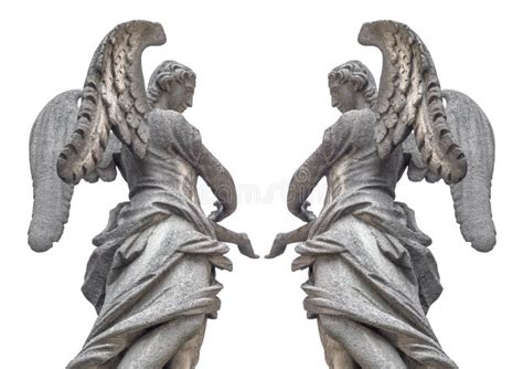 Two Angels Stock Photo Image Of Angel Antique Sculpture 69699014