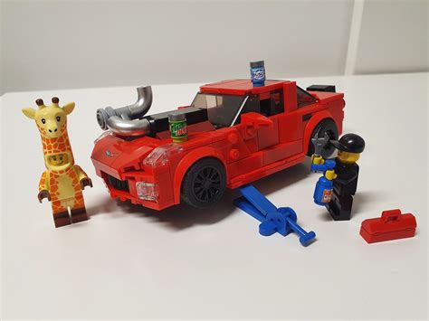 Lego Moc Cleetus Mcfarland Ruby Corvette C6 By Cooter78nl