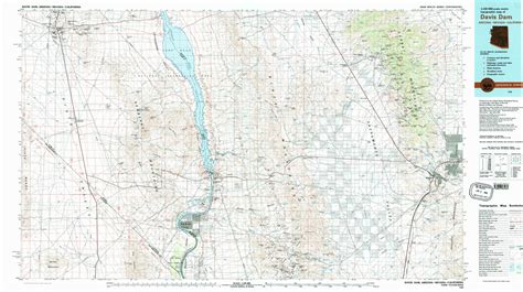 Kingman Topographic Map Ca Nv Az Usgs Topo 1250000 Scale