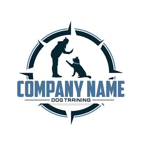 Dog Training Center Badge Templates Design Elements For Logo Label