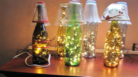 Bottle Lamps Made From Recycled Bottles And Decorated Using Our Unique Approach