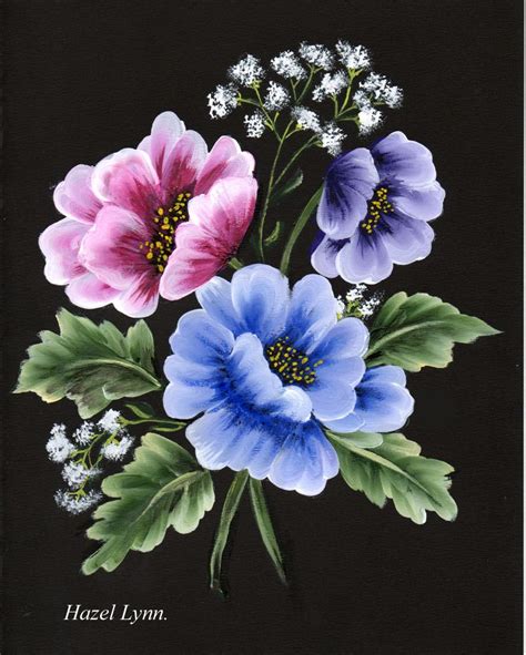 One Stroke Painting Flowers Charisse Dunbar