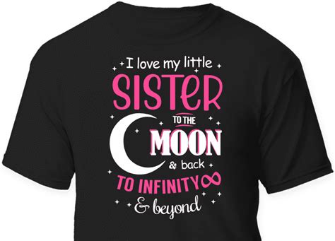 I Love My Little Sister To The Moon Free Svg File Svg Heart