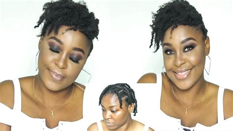 How To Styling 4c Natural Hair Twist Out Mohawk Youtube
