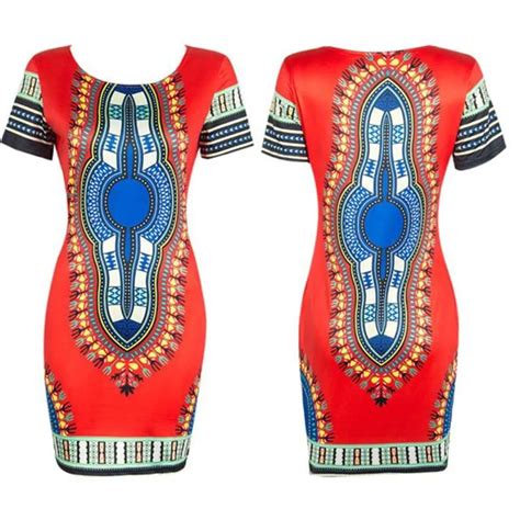 Women Dress 2017 New Fashion Designwomen Traditional African Print Dashiki Bodycon Sexy Short