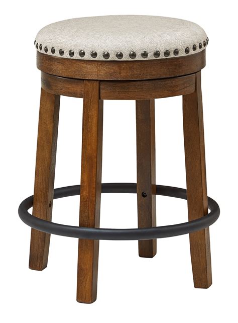 Signature Design By Ashley Valebeck Backless Swivel Counter Height Stool Standard Furniture