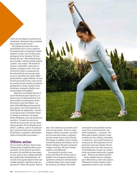 Jessica Alba In Womens Health Magazine Spain October 2019 Hawtcelebs