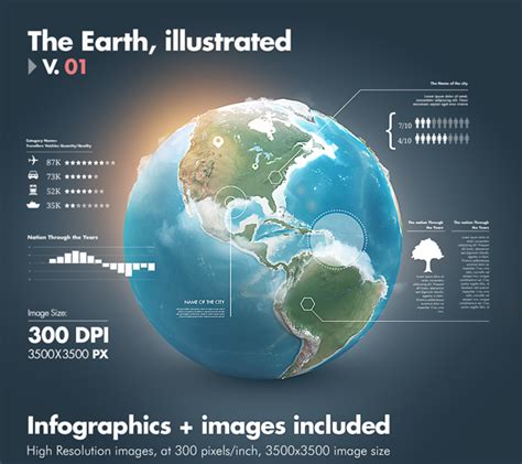 Earth Illustrated 3d World And Infographics V1 By Giallo On Dribbble
