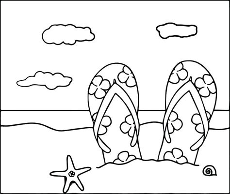 Beach Coloring Pages For Preschool at GetColorings.com | Free printable