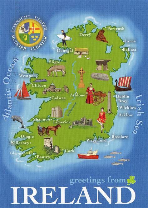 Printable Tourist Map Of Ireland