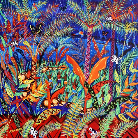 Kênê At One With Nature Amazon Rainforest Print By Artist John Dyer